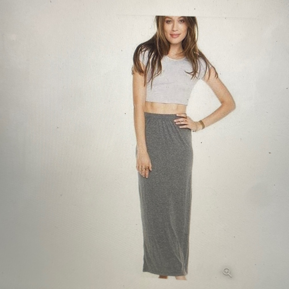 Brandy Melville Gray Maxi Skirt - One Size